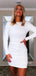 Elegant Mermaid Long Sleeves Open-Back Homecoming Dress, HC020