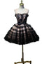 Black Lace Short Open Back Sexy Knee-Length Sleeveless Affordable Homecoming Dresses,220030