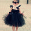 Cool Black Tulle Little Girl Dresses, Affordable Flower Girl Dresses, Little Black Dress, FG044 - US2 / Picture color
