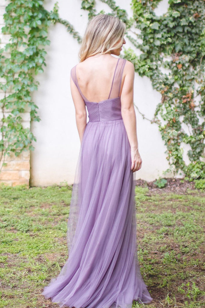 Long Bridesmaid Dress, Sleeveless Bridesmaid Dress, Tulle Bridesmaid Dress, Dress for Wedding, Sweet Heart Bridesmaid Dress, Floor-Length Bridesmaid Dress, LB0436