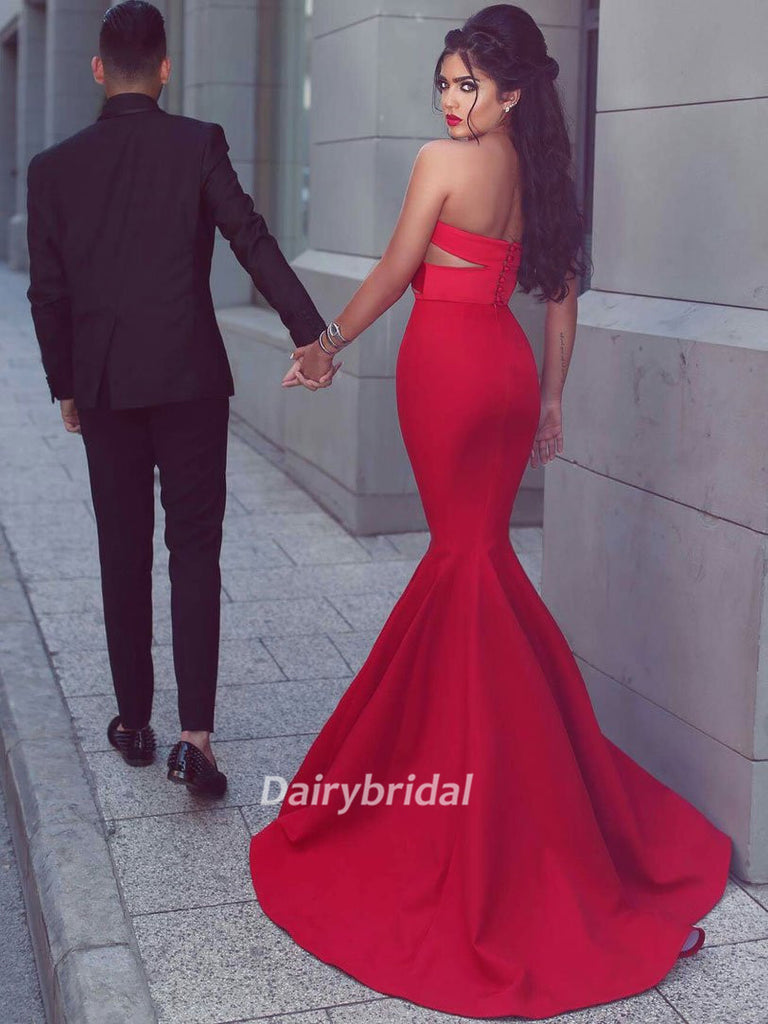 Long Prom Dresses, Satin Prom Dresses, Sweet Heart Prom Dresses, Mermaid Prom Dresses, Sexy Prom Dress, Floor-length Prom Dress, DA861