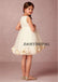 Sleeveless Tulle Zip Up Flower Girl Dresses with Hand-Made Flower, Lovely Little Girl Dresses with Flower Bow, DA994