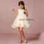 Sleeveless Tulle Zip Up Flower Girl Dresses with Hand-Made Flower, Lovely Little Girl Dresses with Flower Bow, DA994 - US2 / Picture color