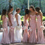 Pink Sweet Heart Backless Bridesmaid Dress, Soft Satin Mermaid Bridesmaid Dress, D1371