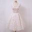 Charming Lace A-Line Elegant Sleeveless Homecoming Dress, D1313