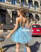 Sparkly A-line Backless Tulle Gorgeous Homecoming Dress, FC4614