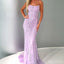 New Arrival Mermaid Tulle Backless Applique Prom Dresses, FC1859